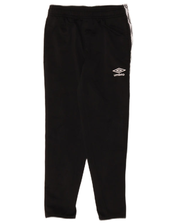 Umbro Boys Petit Tracksuit Trousers 6-7 Years Small Black Colourblock