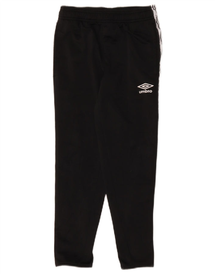 Umbro Boys Petit Tracksuit Trousers 6-7 Years Small Black Colourblock