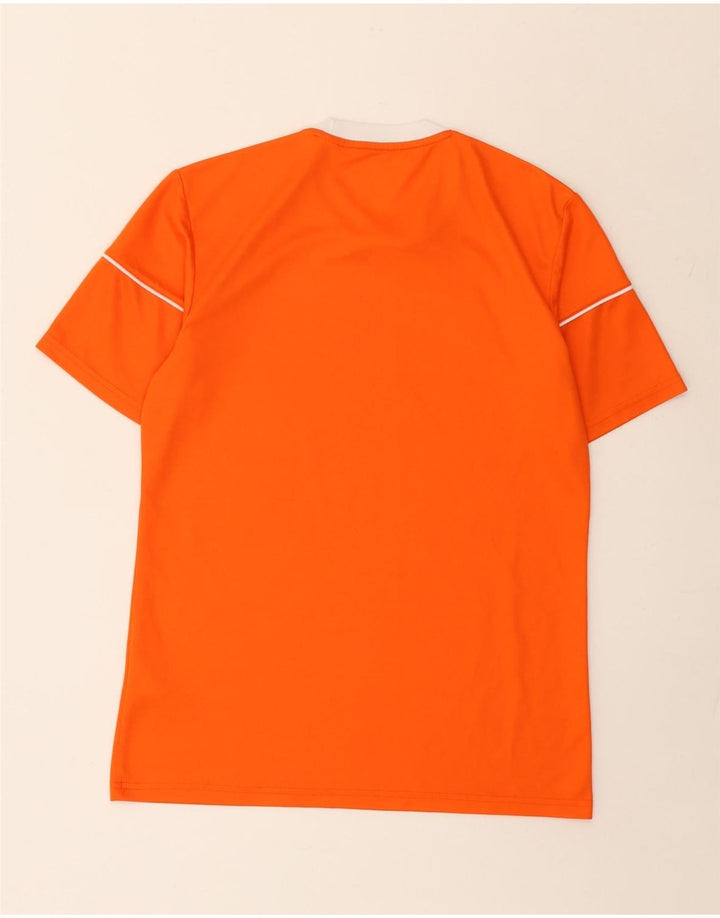 Adidas Mens Climalite T-Shirt Top Small Orange Polyester
