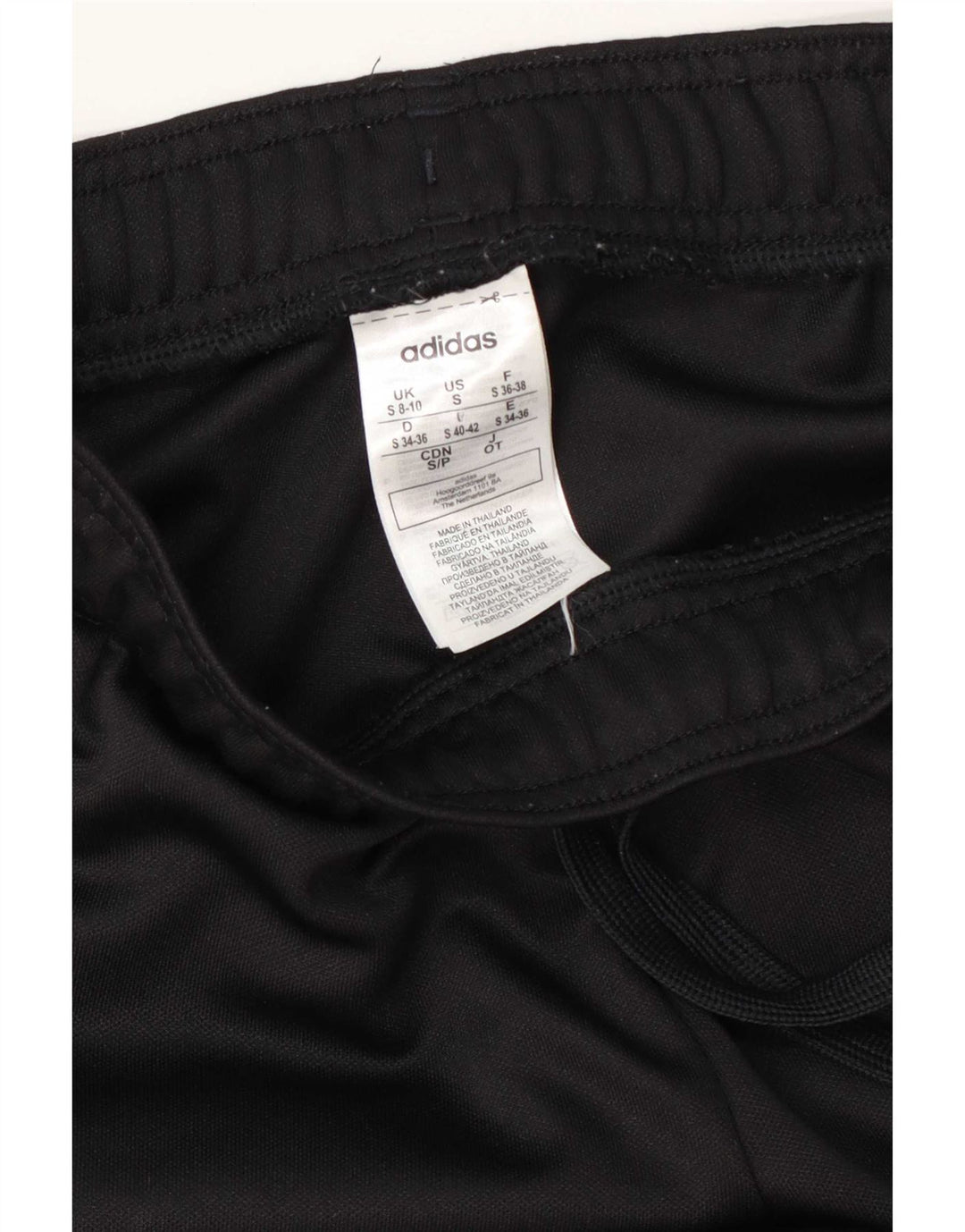 Adidas Womens Climalite Tracksuit Trousers UK 8/10 Small Black Polyester