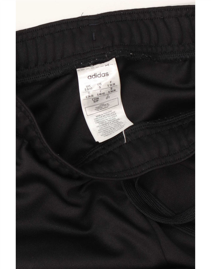 Adidas Womens Climalite Tracksuit Trousers UK 8/10 Small Black Polyester