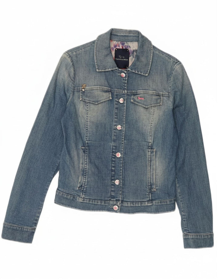 HARMONT & BLAINE Womens Denim Jacket IT 40 Small Blue Cotton