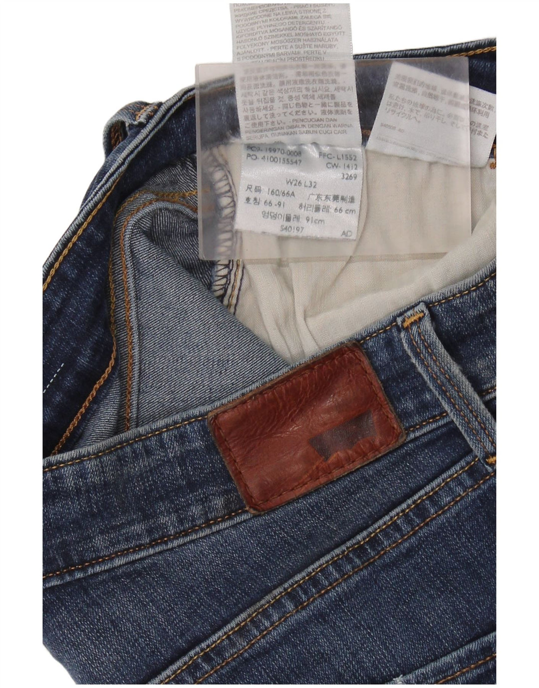 LEVI'S Womens High Rise Skinny Jeans W26 L32 Blue Cotton