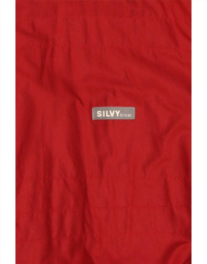 Silvy Mens Knit Reversible Jacket UK 40 Large Grey Geometric