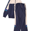 Asics Mens Graphic Full Tracksuit IT 52 Large Navy Blue Colourblock