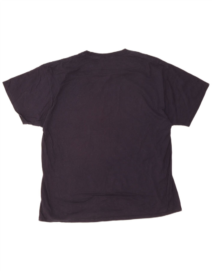 Champion Mens T-Shirt Top XL Navy Blue Cotton