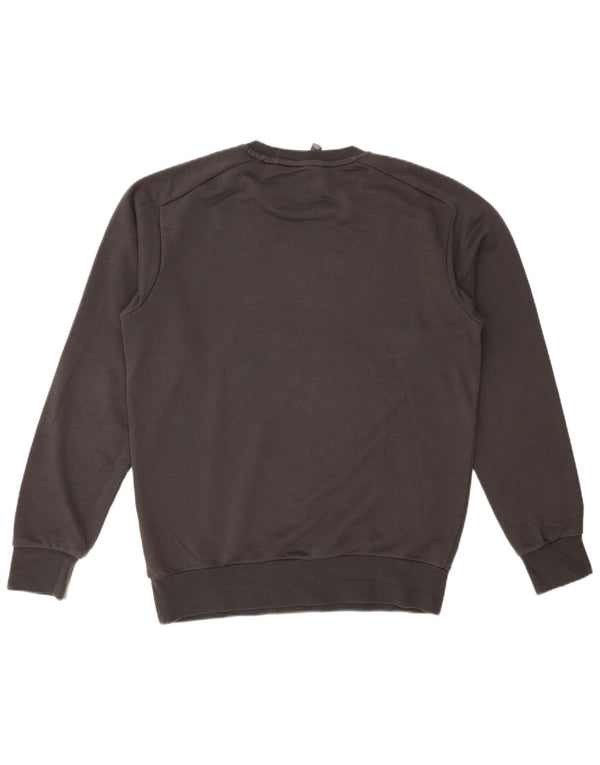 ADIDAS Mens Graphic Sweatshirt Jumper Medium Grey Cotton