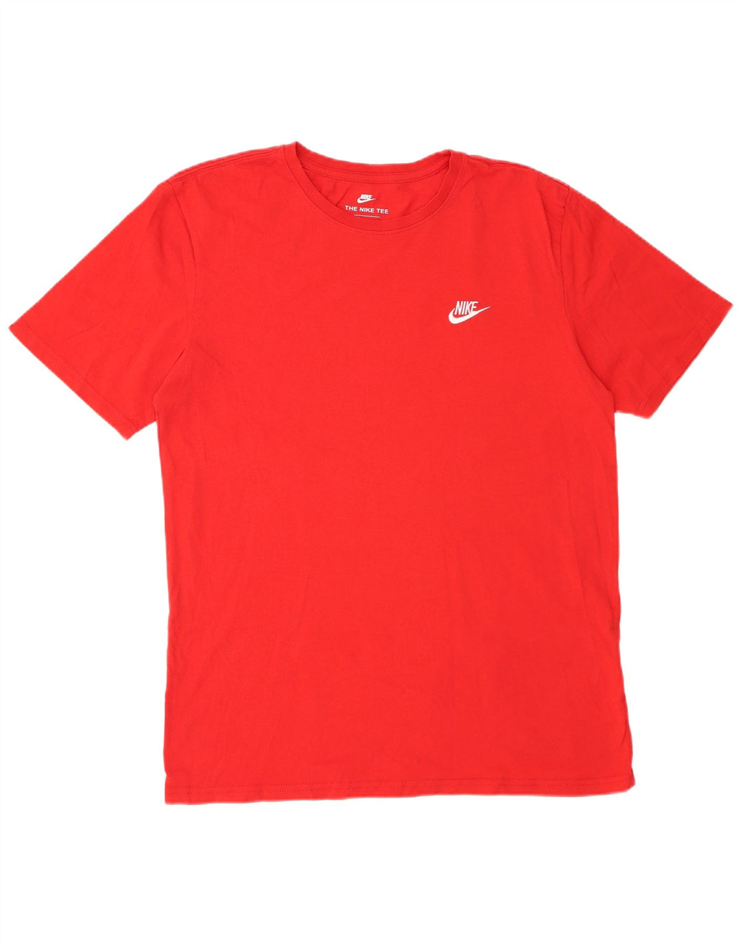 NIKE Mens Athletic Cut T-Shirt Top 2XL Red Cotton