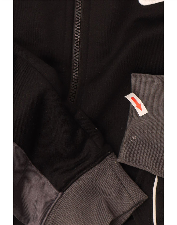 Nike Mens Tracksuit Top Jacket Small Grey Colourblock Polyester