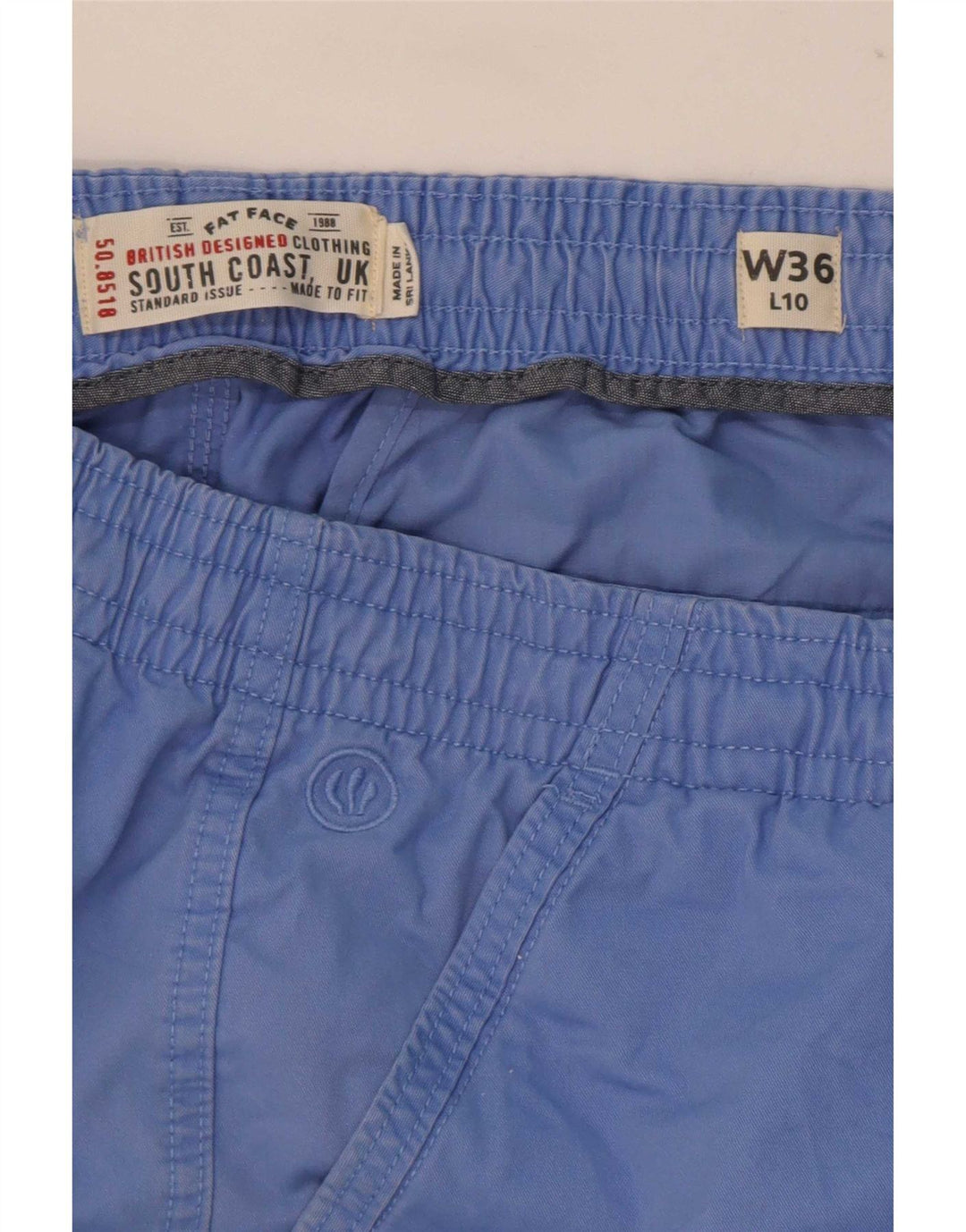 Fat Face Mens Chino Shorts Large W36 Blue Cotton