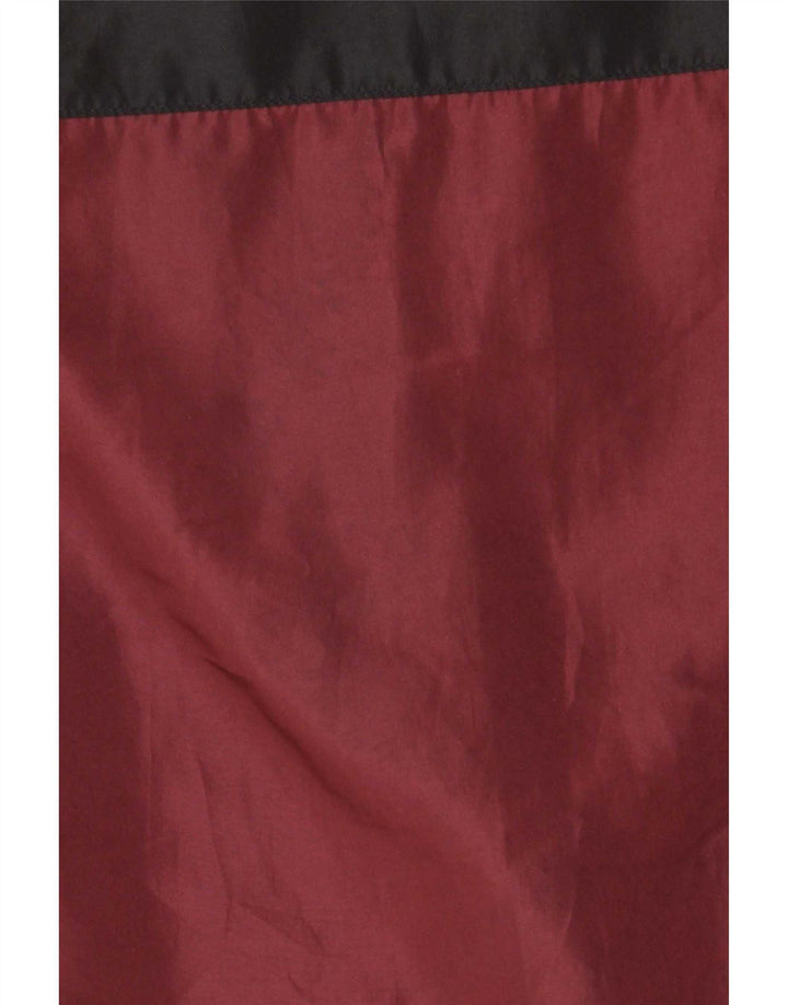 Umbro Mens Graphic Tracksuit Top Jacket Small Maroon Colourblock Polyester