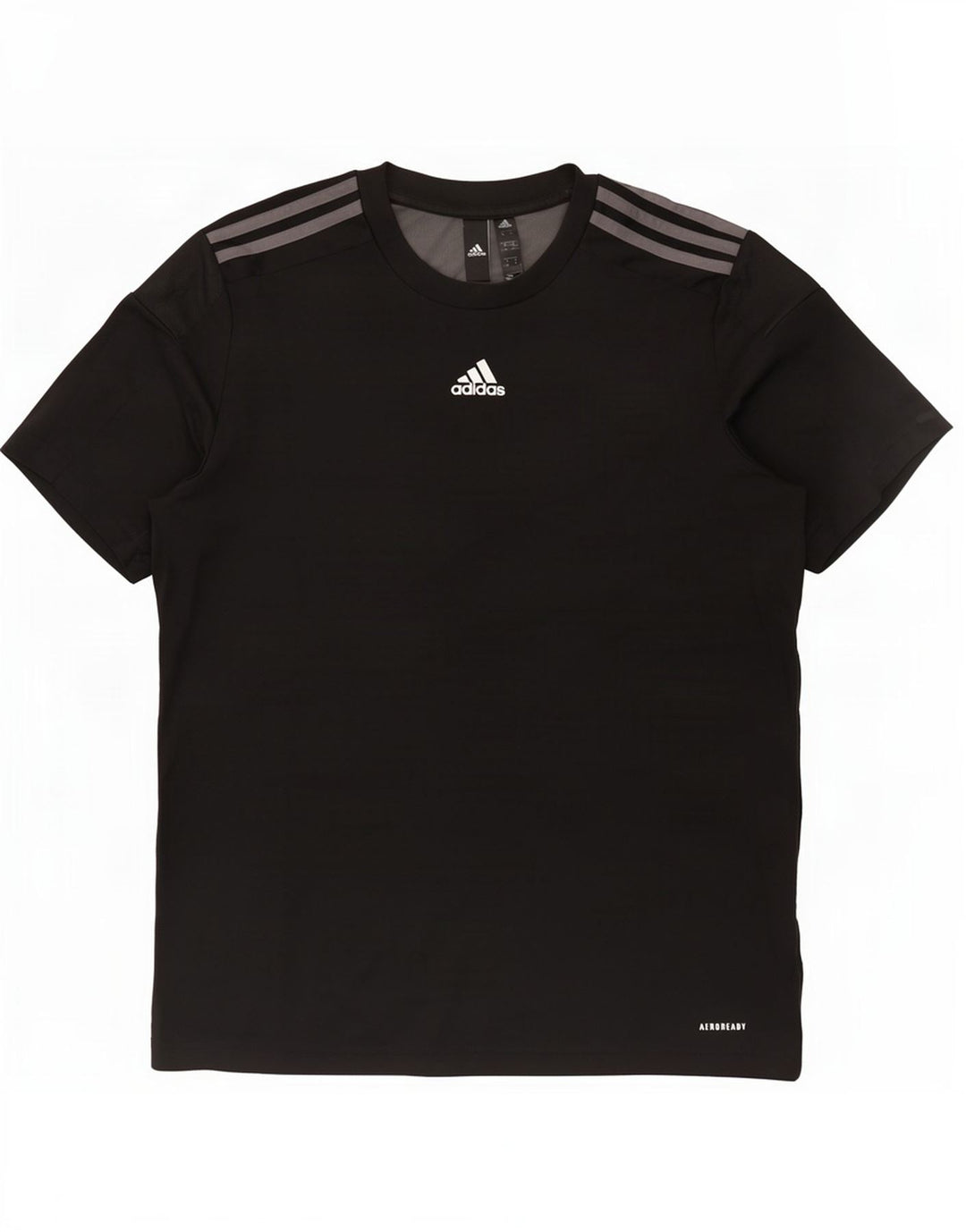 Adidas Mens Aeroready T-Shirt Top Medium Black Colourblock Polyester