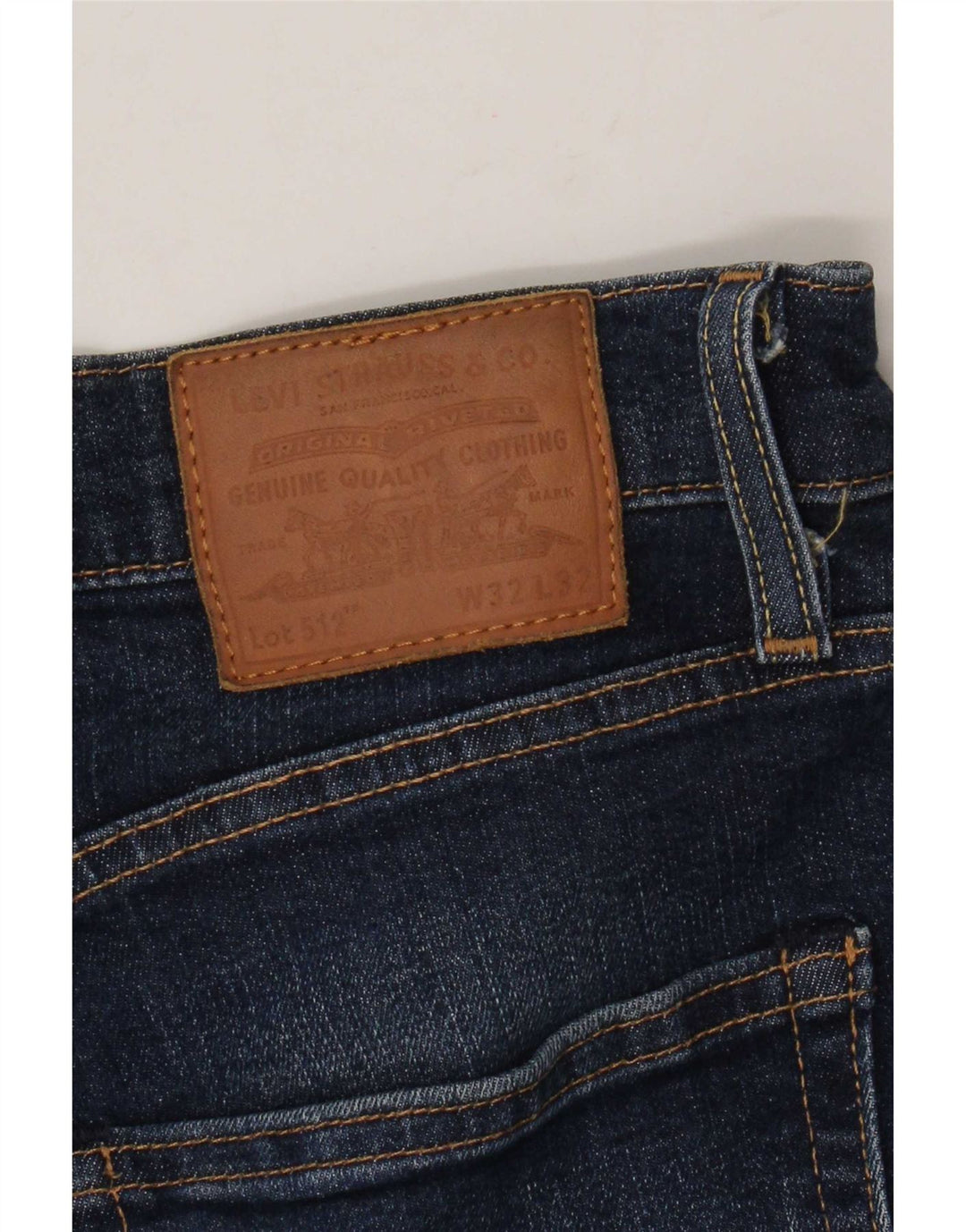 Levi's Mens 512 Slim Tapered Jeans W32 L32 Navy Blue