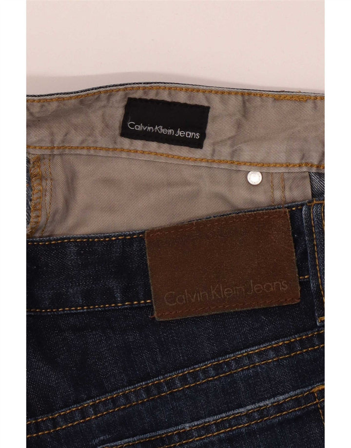 Calvin Klein Womens Straight Jeans W33 L31 Navy Blue