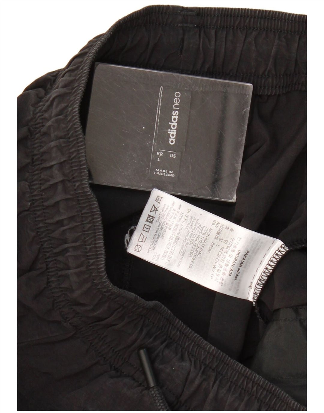 ADIDAS Womens Tracksuit Trousers Joggers UK 14 Large  Black Polyester