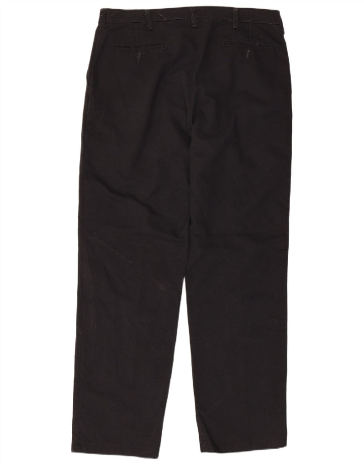LEE Mens Total Freedom Classic Fit Straight Chino Trousers W36 L32 Black