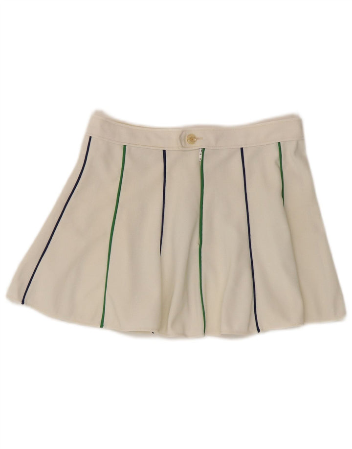 Vintage Womens Tennis Skirt UK 12 Medium White Striped