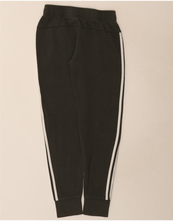 Adidas Girls Tracksuit Trousers Joggers 13-14 Years Khaki Cotton