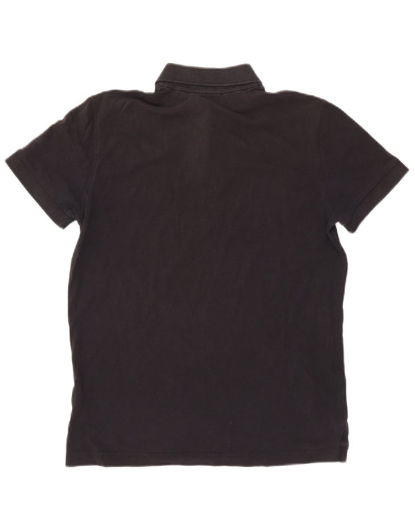 Hugo Boss Mens Polo Shirt Medium Black Cotton