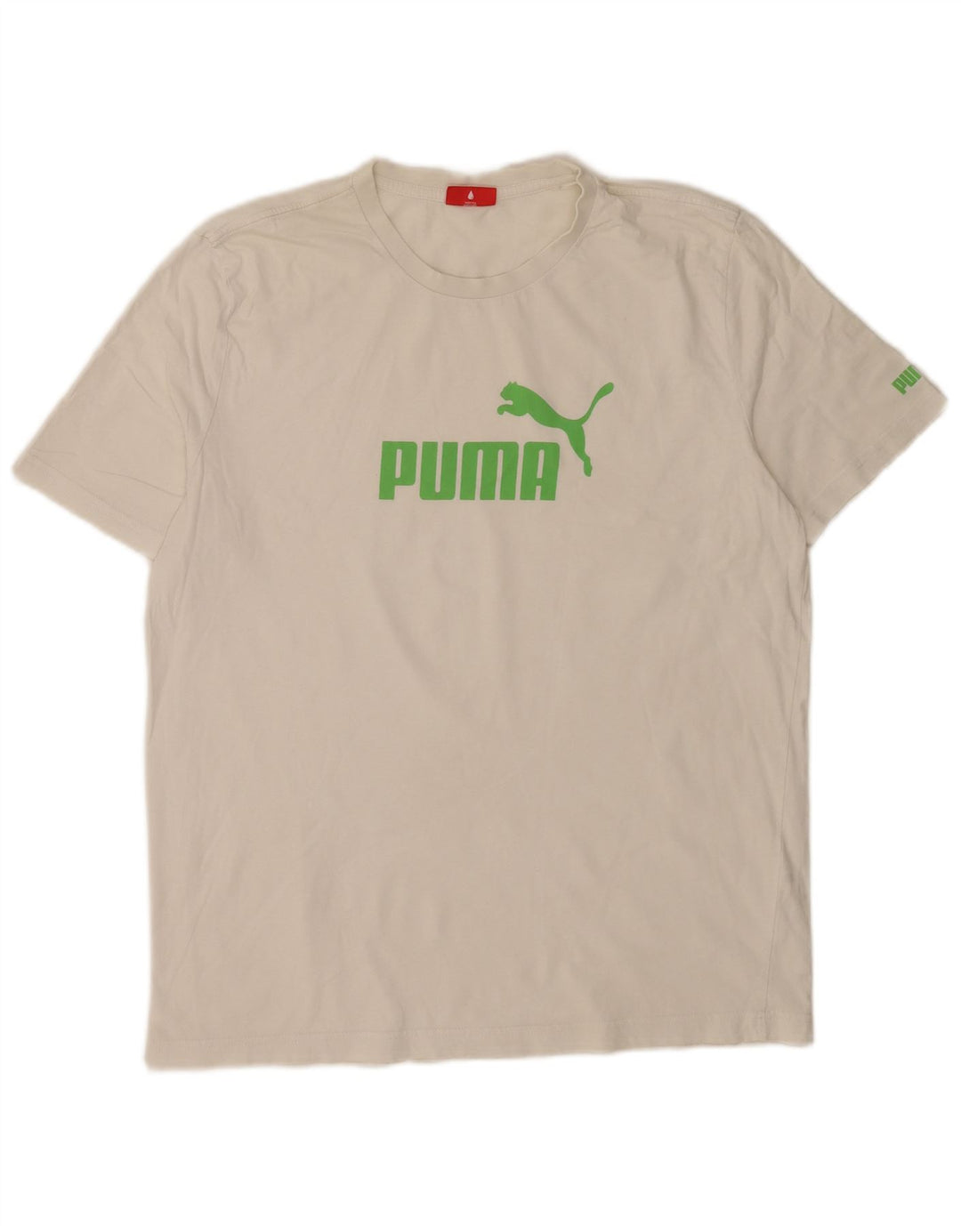 Puma Mens Graphic T-Shirt Top Large White
