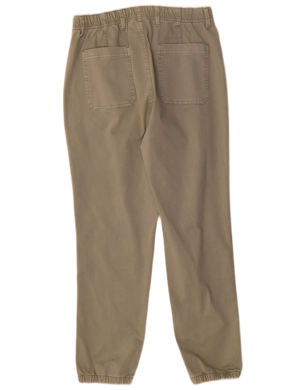 Marks & Spencer Womens Joggers Slim Fit Trousers UK 12 Medium W30 L28 Khaki