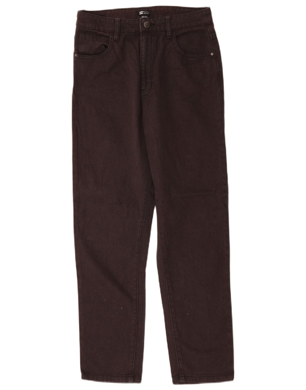 Billabong Womens Straight Jeans W28 L28 Black Cotton