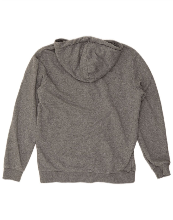 Puma Mens Zip Hoodie Sweater Small Grey Flecked