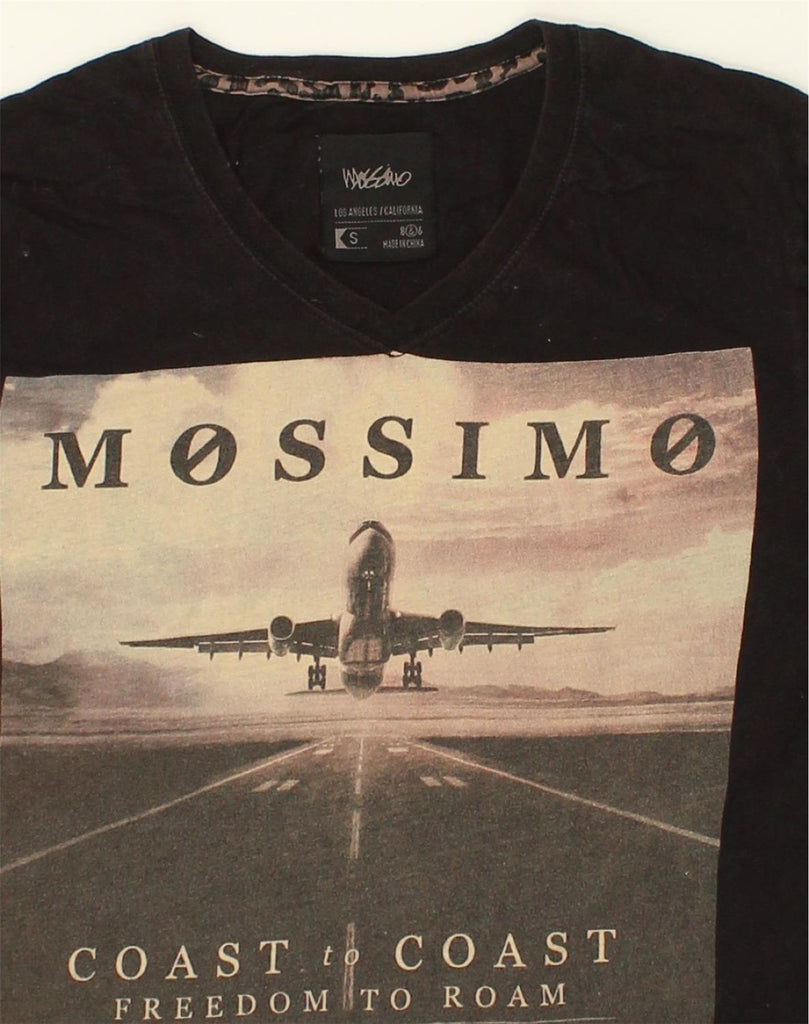 MOSSIMO Mens Graphic T-Shirt Top Small Black Cotton | Vintage Mossimo | Thrift | Second-Hand Mossimo | Used Clothing | Messina Hembry 