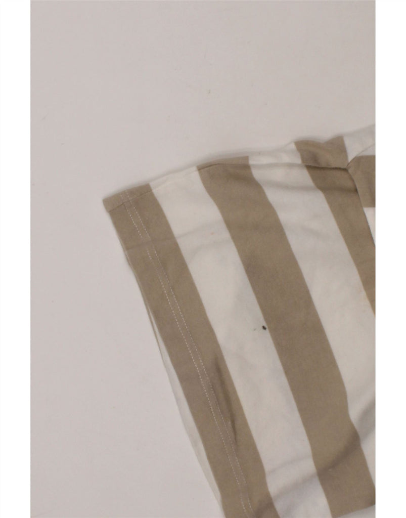 BURBERRY Baby Boys Graphic Rugby Polo Shirt 6-9 Months Beige Striped Vintage Burberry and Second-Hand Burberry from Messina Hembry 