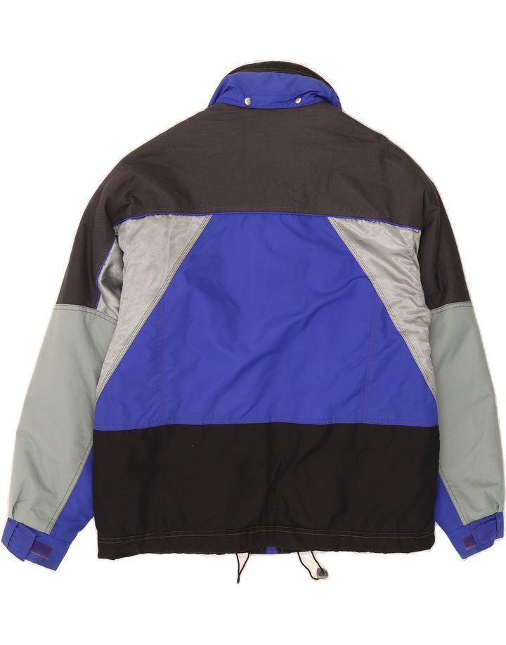 DUBIN Mens Ski Jacket IT 50 Large Blue Colourblock Polyamide Vintage Dubin and Second-Hand Dubin from Messina Hembry 