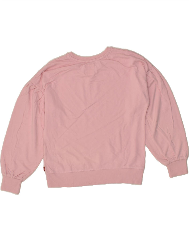 LEVI'S Girls Sweatshirt Jumper 15-16 Years Pink Cotton | Vintage Levi's | Thrift | Second-Hand Levi's | Used Clothing | Messina Hembry 