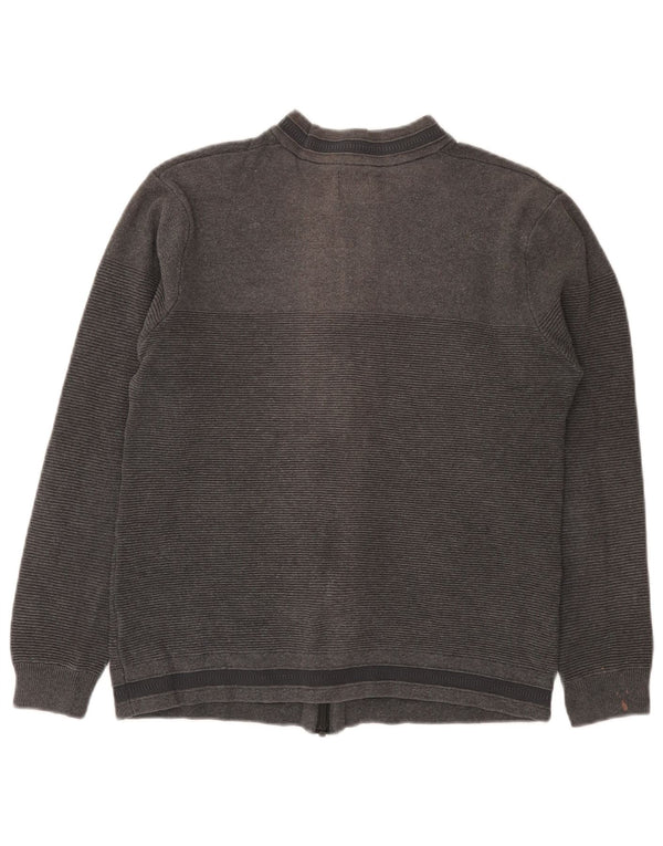 Zara Boys Cardigan Sweater 11-12 Years Medium Grey Cotton