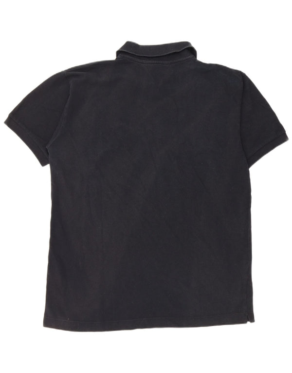 Kappa Mens Polo Shirt Large Black Cotton