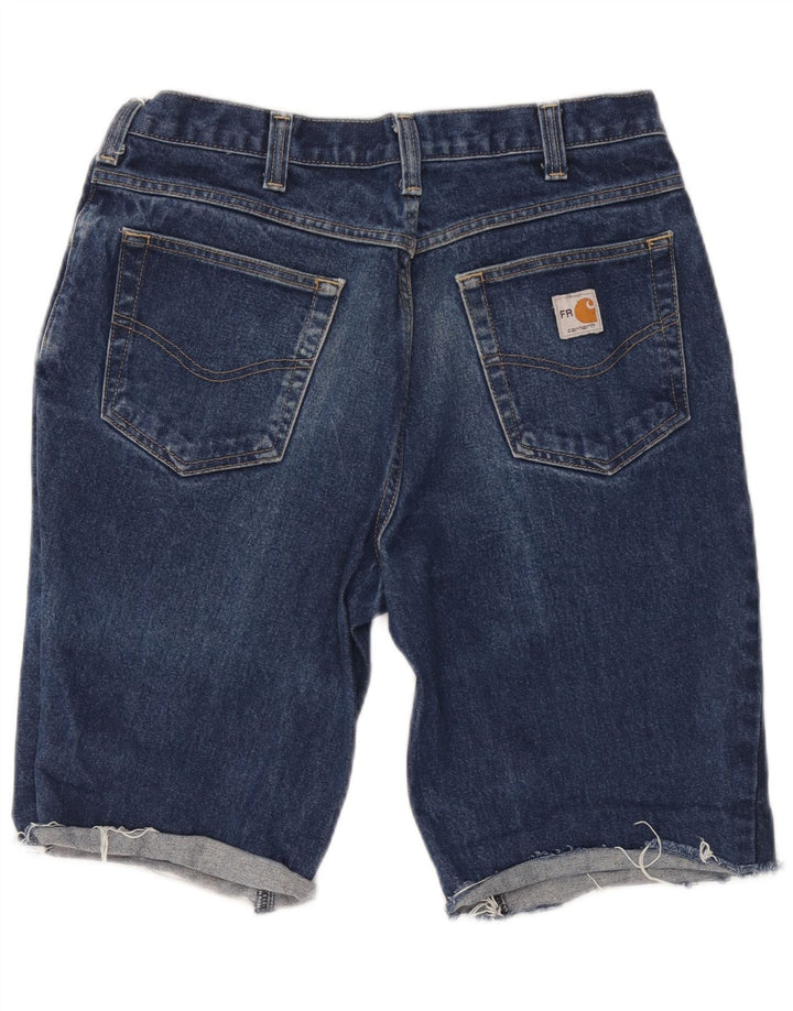 Carhartt Mens Denim Shorts W34 Large  Blue Cotton