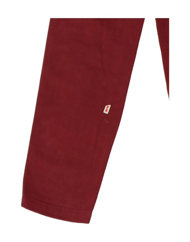 JECKERSON Womens Slim Casual Trousers W31 L32  Red Vintage Jeckerson and Second-Hand Jeckerson from Messina Hembry 