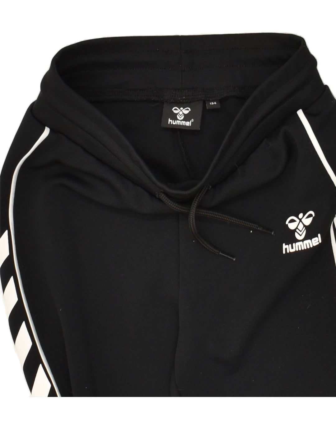 HUMMEL Girls Tracksuit Trousers 7-8 Years Black | Vintage Hummel | Thrift | Second-Hand Hummel | Used Clothing | Messina Hembry 
