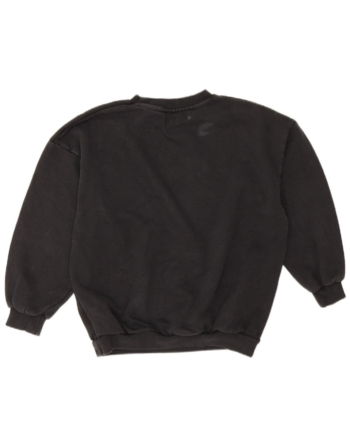 Nike Girls Graphic Oversized Sweatshirt Jumper 12-13 Years Large Black