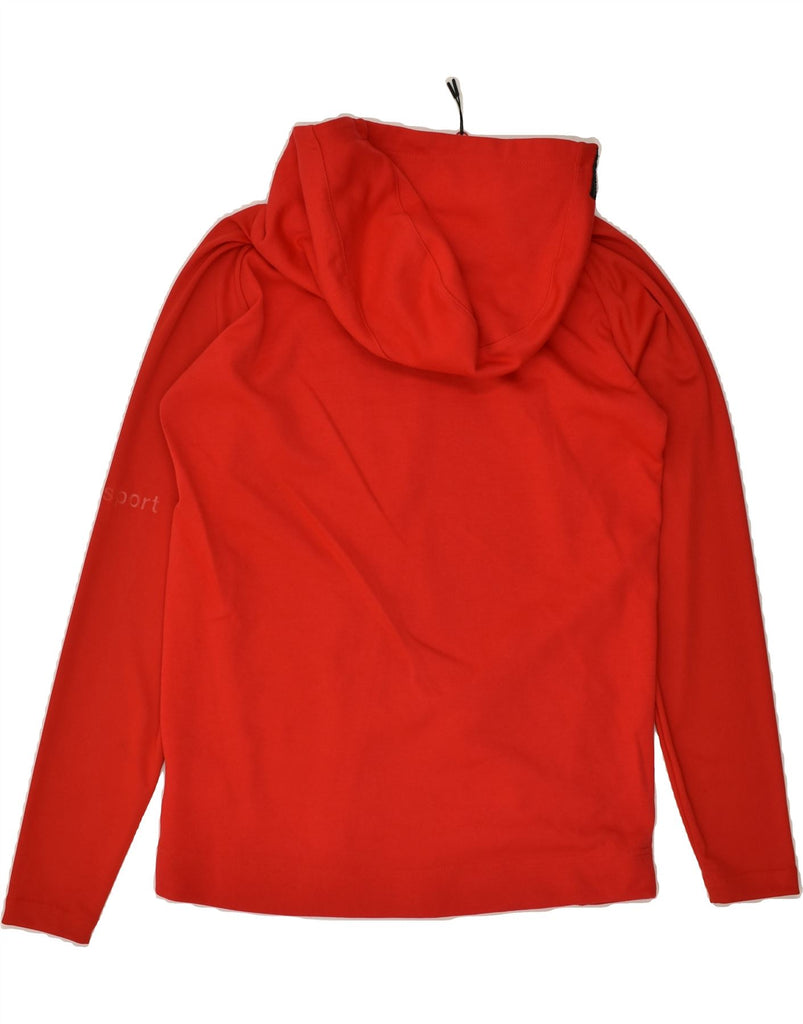 UHLSPORT Mens Zip Hoodie Sweater Medium Red Polyester Vintage Uhlsport and Second-Hand Uhlsport from Messina Hembry 