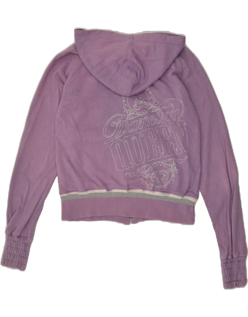 NIKE Girls Graphic Zip Hoodie Sweater 13-14 Years XL Purple Cotton | Vintage Nike | Thrift | Second-Hand Nike | Used Clothing | Messina Hembry 