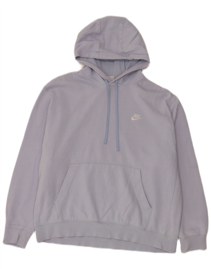 Nike Mens Hoodie Jumper XL Lilac Cotton
