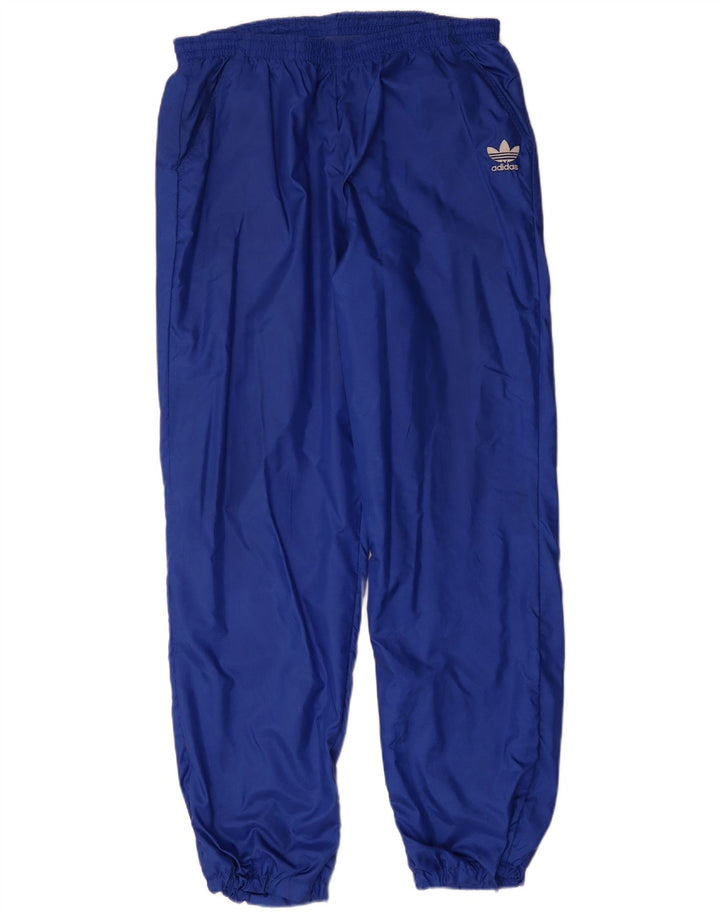 ADIDAS Mens Tracksuit Trousers Joggers Large Blue