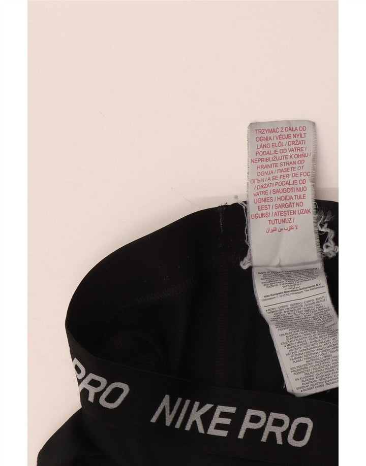 Nike Boys Graphic Leggings 9-10 Years Black Polyester