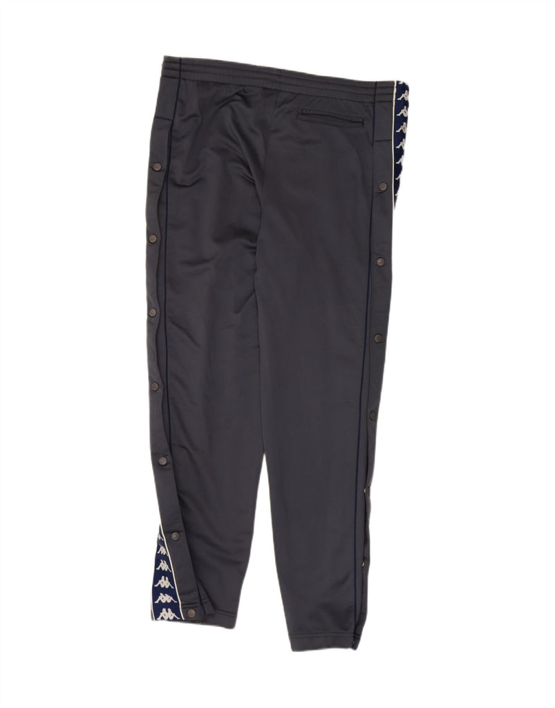 KAPPA Mens Graphic Tracksuit Trousers Medium  Grey Colourblock Polyester Vintage Kappa and Second-Hand Kappa from Messina Hembry 