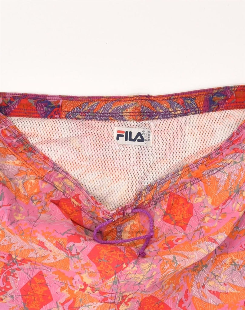 FILA Mens Sport Shorts XL Red Geometric Cotton | Vintage Fila | Thrift | Second-Hand Fila | Used Clothing | Messina Hembry 