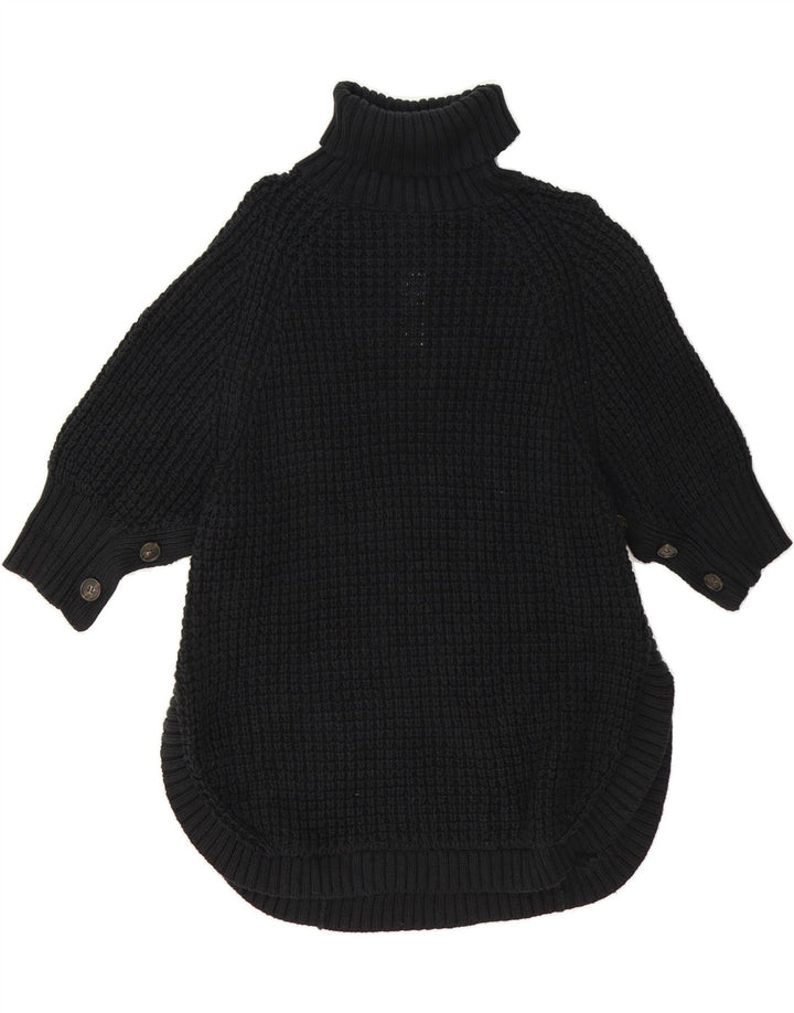 J. CREW Womens Oversized Roll Neck Jumper Sweater UK 14 Medium Black Vintage J. Crew and Second-Hand J. Crew from Messina Hembry 