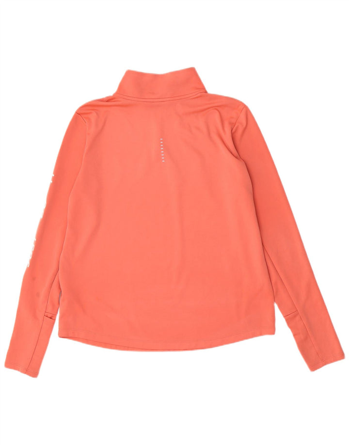 Nike Womens Dri Fit Graphic Pullover Tracksuit Top UK 16 Large Pink
