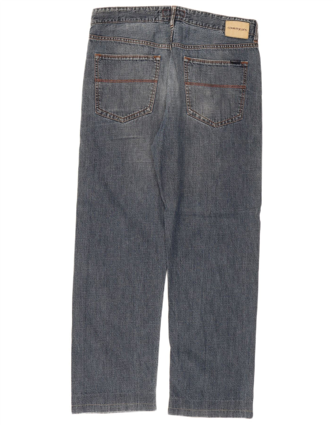 CERRUTI Mens Straight Jeans W36 L29 Blue Cotton