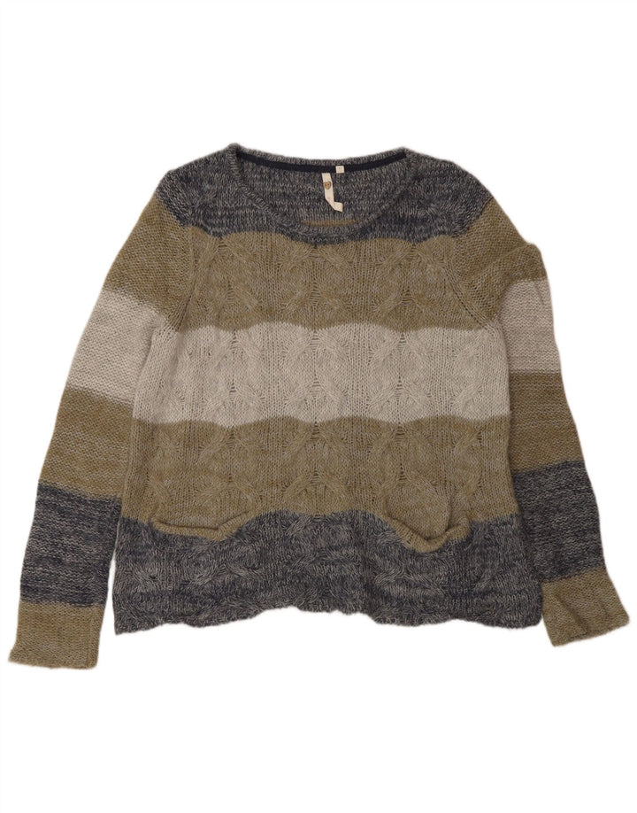 White Stuff Womens Boat Neck Jumper Sweater UK 14 Large Multicoloured