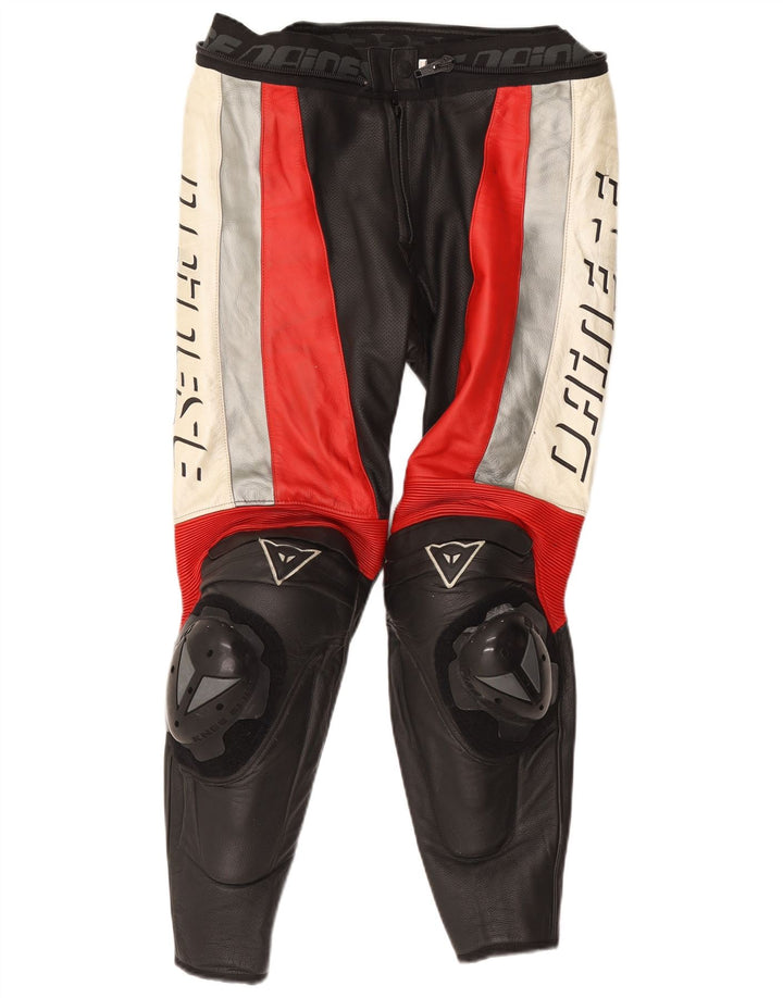 Dainese Mens Graphic 2 Piece Set Size 50 Small W34 L28 Black Biker