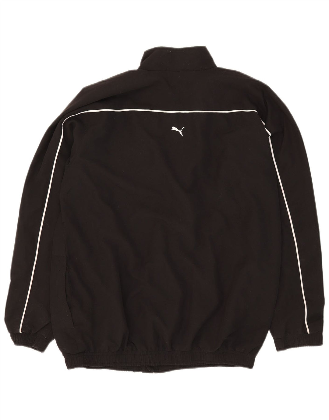 Puma Boys Graphic Tracksuit Top Jacket 15-16 Years Black Polyester